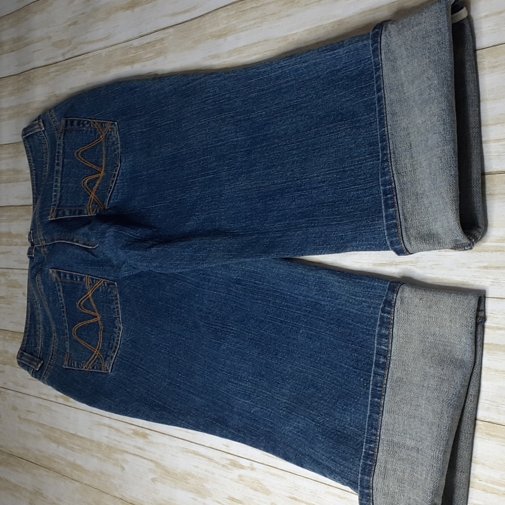 New York Co. Blue Jeans Women's Size 6 Cuffed Jean Capris - Picture 11 of 16